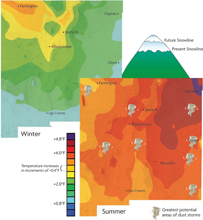 Climate Change Map-No Caption